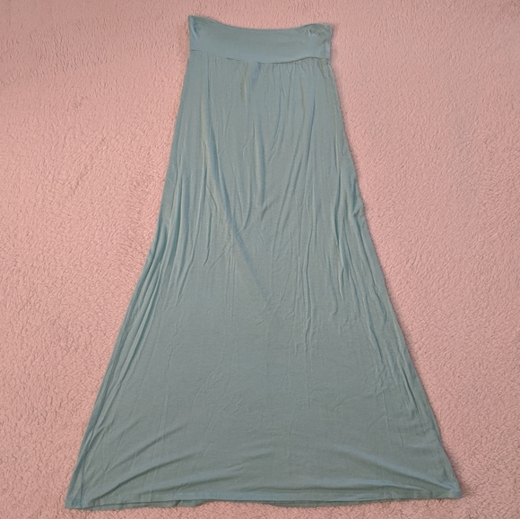 Sky blue/off mint maxi skirt - Picture 3 of 5